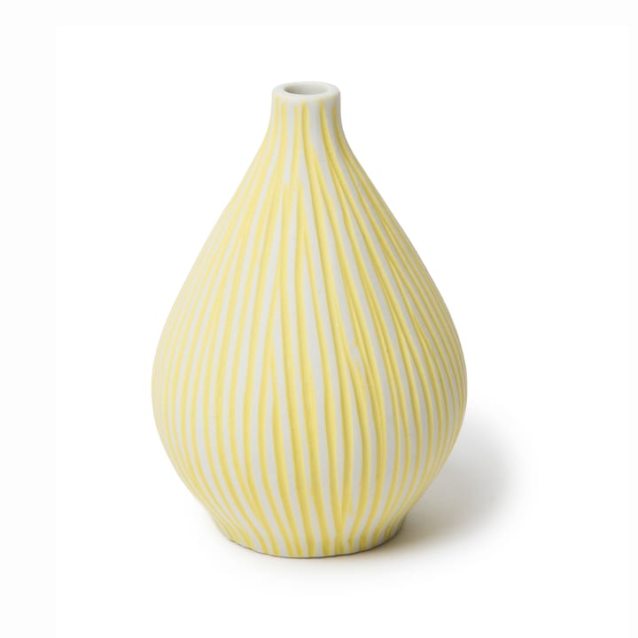 Vase Kobe - Yellow stripe - Lindform