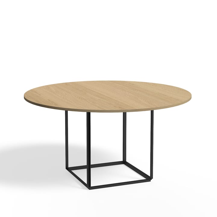 Table à manger ronde Florence - natural oak, ø 145 cm, structure noire - New Works