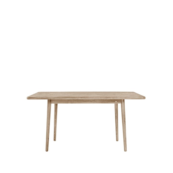 Table Miss Holly 175x82 + 1 rallonge 50 cm - chêne laqué mat clair - Stolab