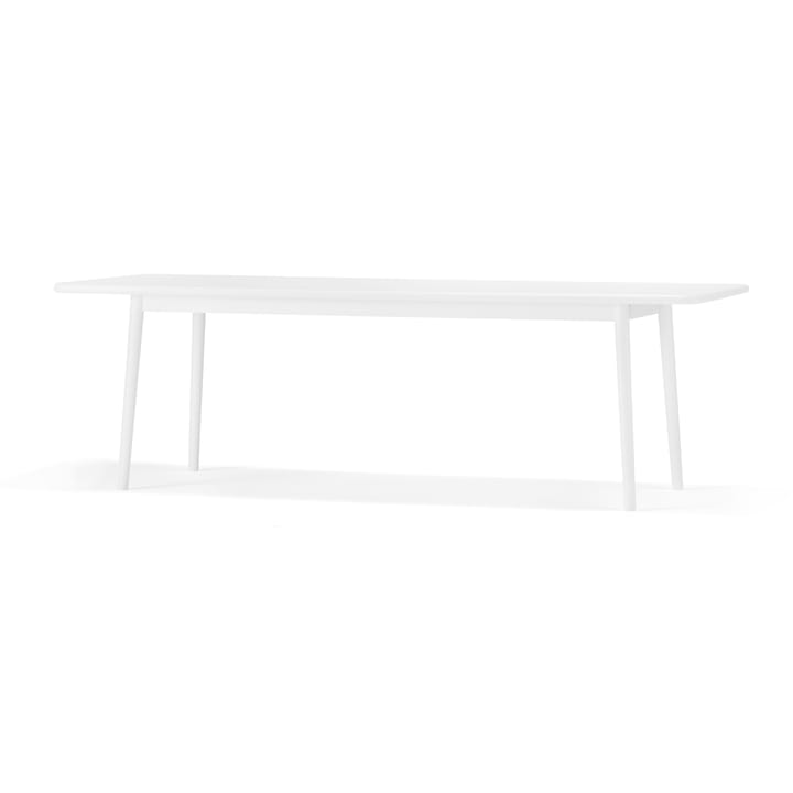 Table Miss Holly 235x82 + 2 rallonges 2x50 cm - Bouleau 21 blanc - Stolab
