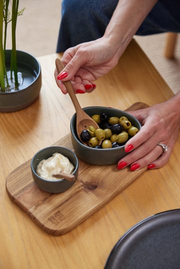 Cuillère à olives Raw teak 18 cm - Marron - Aida