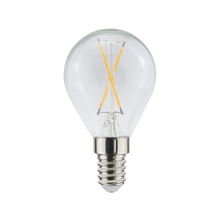 Ampoule à filament LED Airam, source de lumière en forme de boule - clair, non-dimmable, 2-filament e14, 1w - Airam