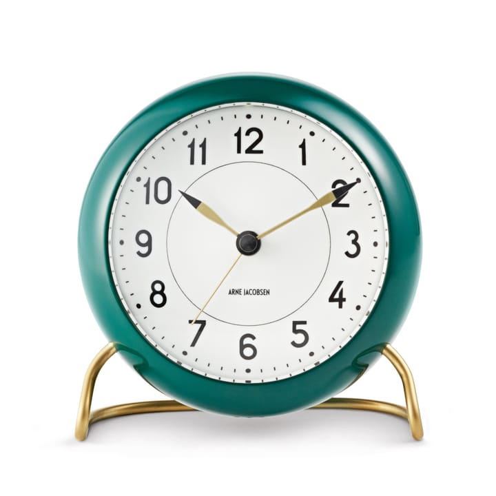 Horloge de table AJ Station verte - vert - Arne Jacobsen Clocks