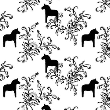 Tissu Kurbits - noir-blanc - Arvidssons Textil