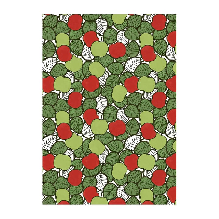 Toile cirée Päppel - Vert-rouge - Arvidssons Textil