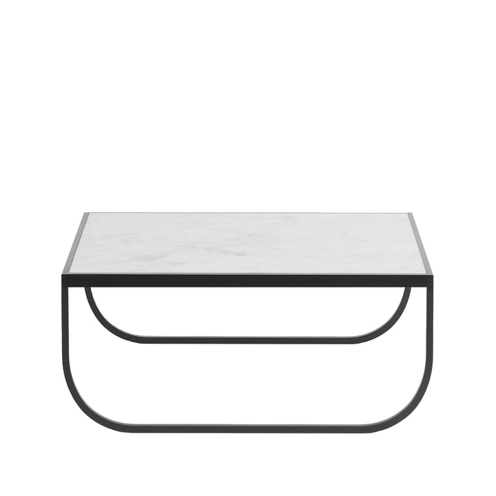 Table basse Tati High - marbre blanc, char grey support - Asplund