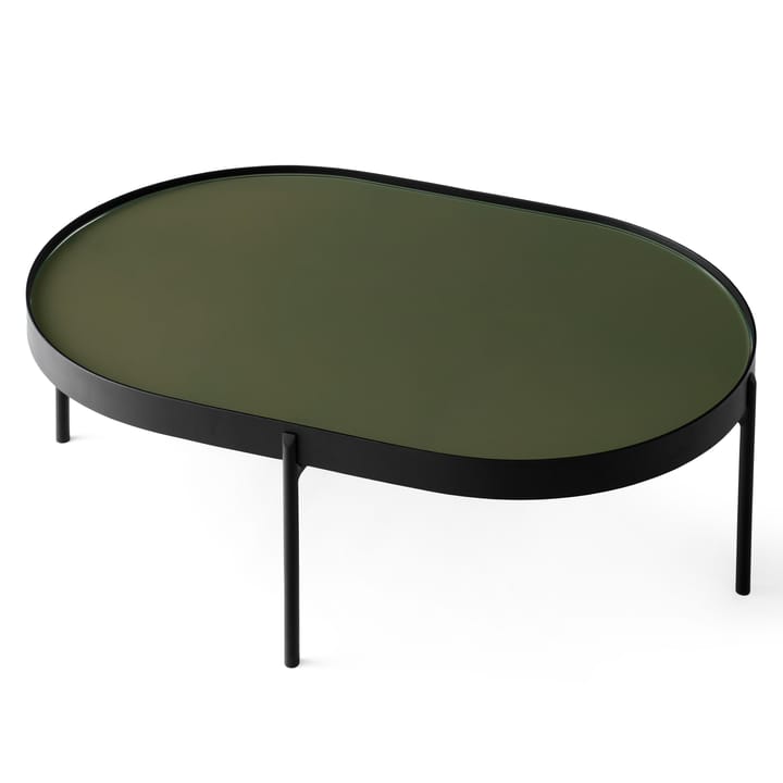 Table basse NoNo L 59,5x96,5 cm - Noir-vert foncé - Audo Copenhagen