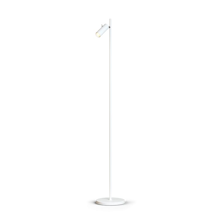 Lampe sur pied Cato Slim simple - Blanc mat-LED - Belid