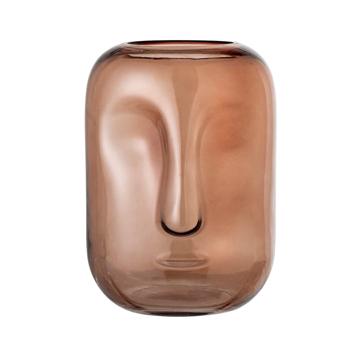 Vase en verre Bloomingville visage 25cm - Marron - Bloomingville