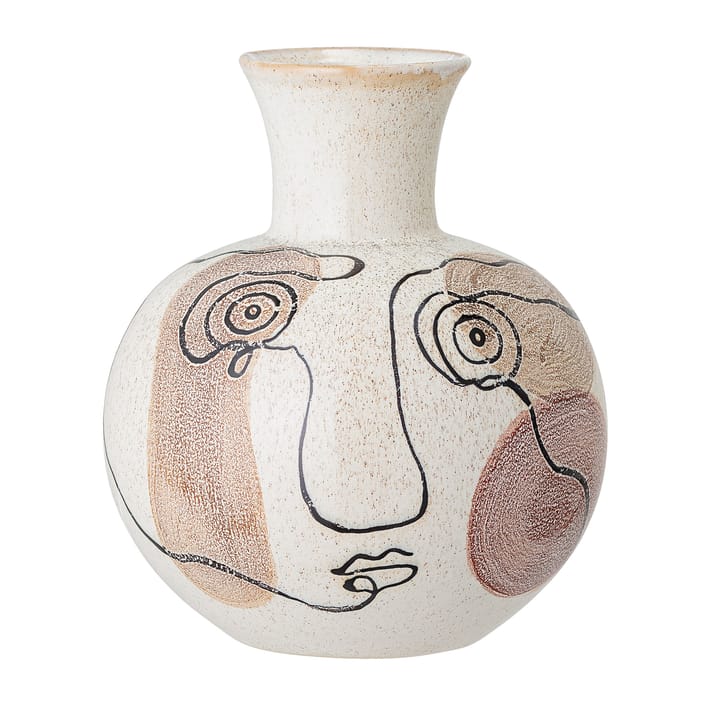Vase peint à la main Bloomingville 22,5 cm - Blanc - Bloomingville