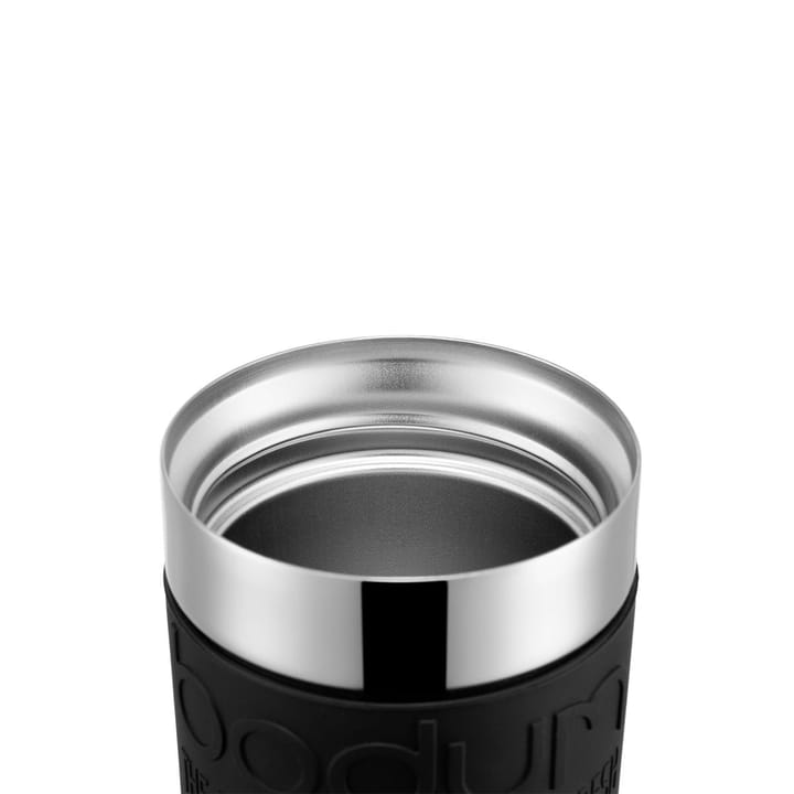 Mug à piston Travel chrome - noir - Bodum
