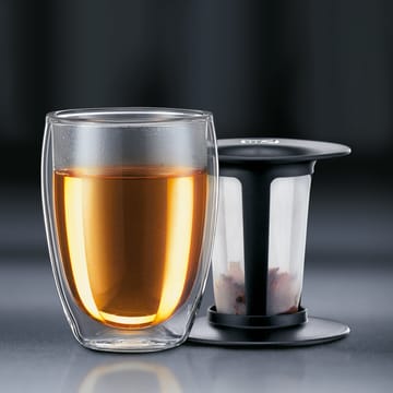 Verre Tea For One avec filtre - noir - Bodum