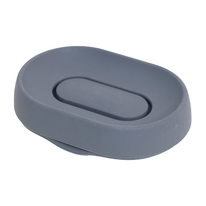 Porte-savon silicone avec égouttoir dissimulé large - Graphite - Bosign