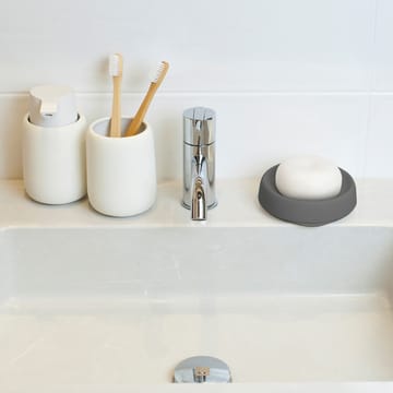 Porte-savon silicone avec égouttoir dissimulé medium - Graphite - Bosign
