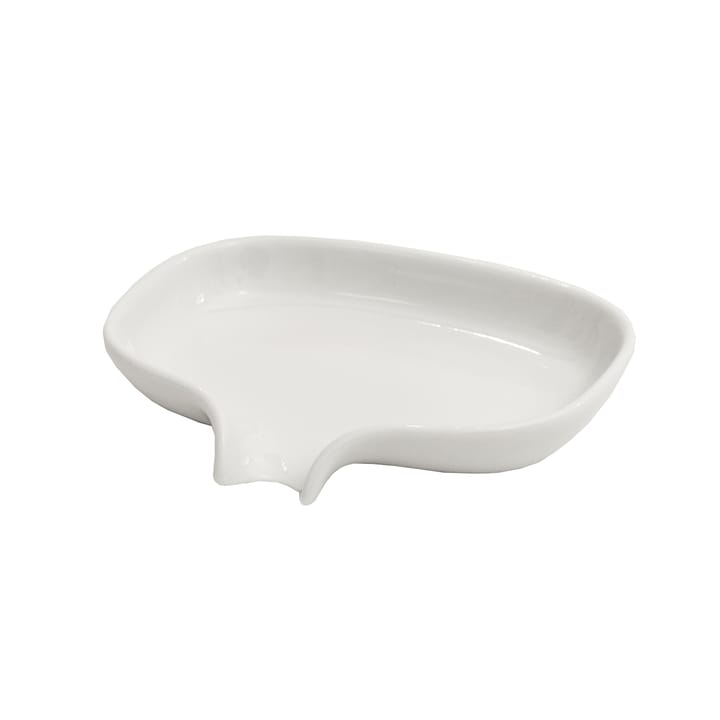Support pour savon avec égouttoir porcelaine - Blanc - Bosign