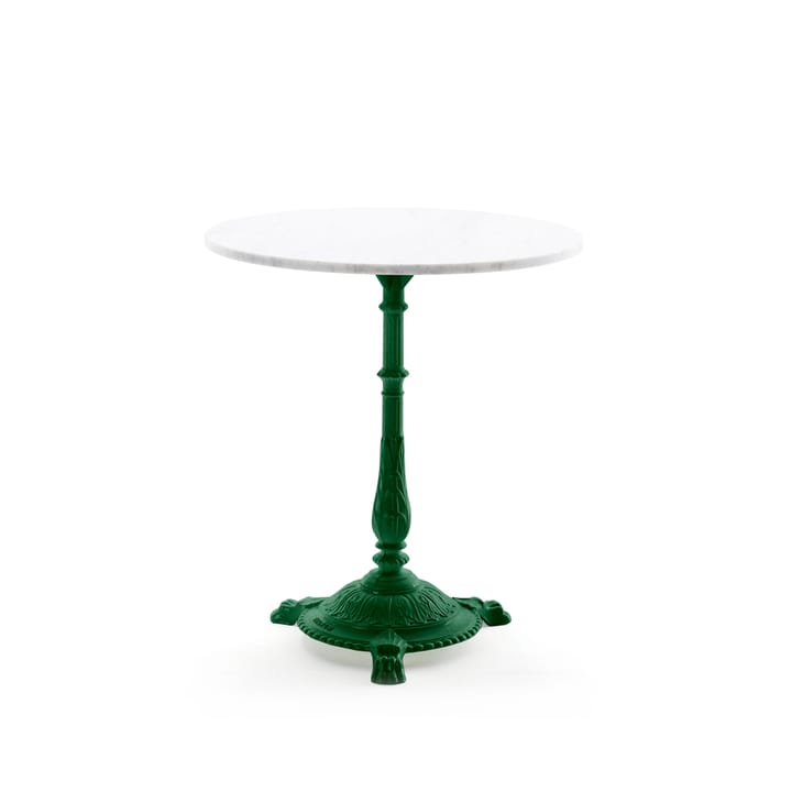 Table de café Classic - Marbre blanc, support vert - Byarums bruk