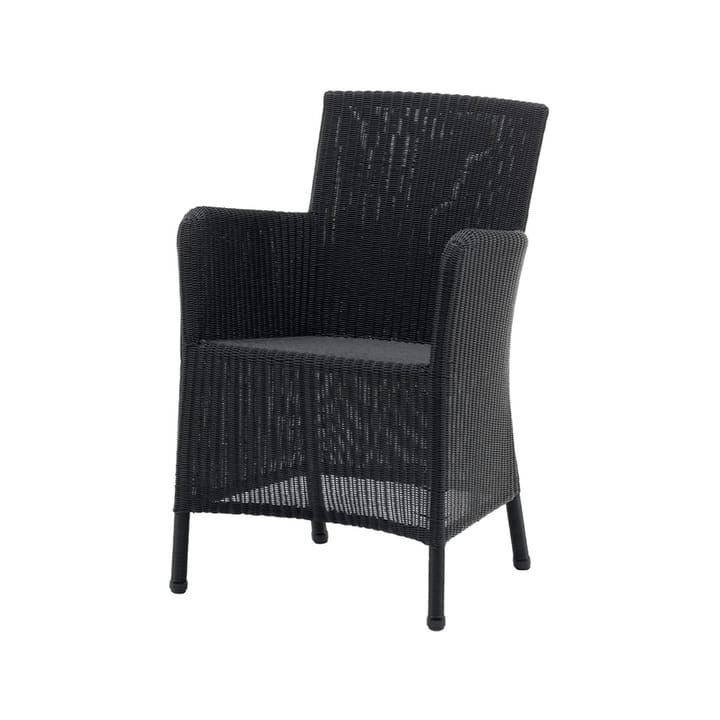 Chaise Hampsted weave avec accoudoirs - Black - Cane-line