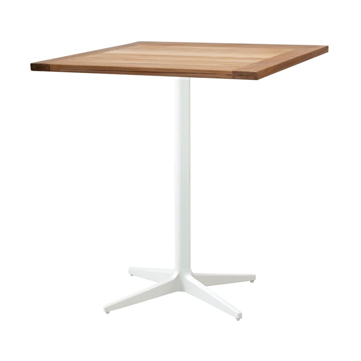 Table de café Drop teak 72x72 cm - Pied White - Cane-line