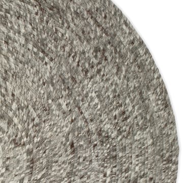 Tapis en laine rond Merino Ø160 cm - Gris - Classic Collection