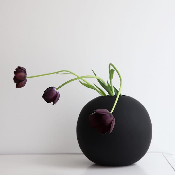 Vase noir Ball - 20 cm - Cooee Design