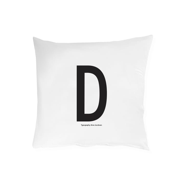 Taie d'oreiller Design Letters 63x60 cm - D - Design Letters
