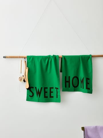 Torchon Design Letters 2 Pièces - Sweet-home-green - Design Letters