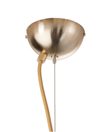 Lampe à suspension Rowan, Ø 39 cm - transparent avec cordon doré - EBB & FLOW