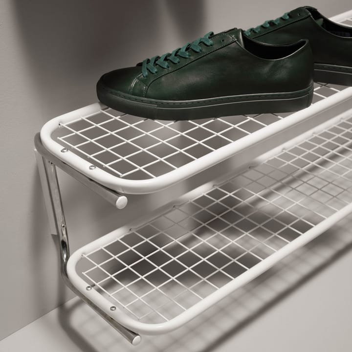 Étagère à chaussures Classic 650 - noir/chrome, 2 niveaux, 60 cm - Essem Design