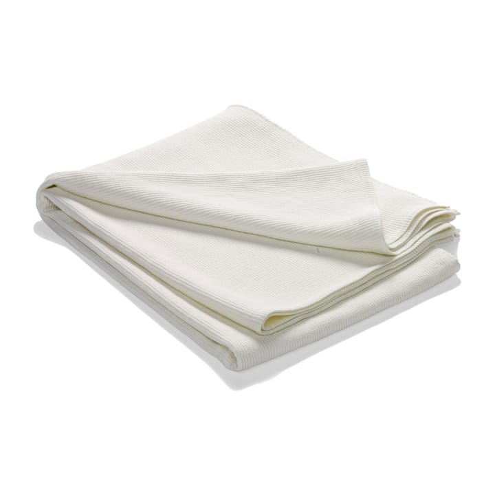 Couvre-lit en coton délavé Stripe 260x260 - Blanc cassé - Etol Design