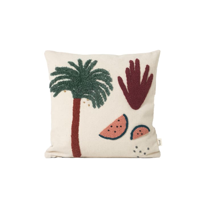 Coussin avec motifs 40 x 40 cm - palmier - ferm LIVING