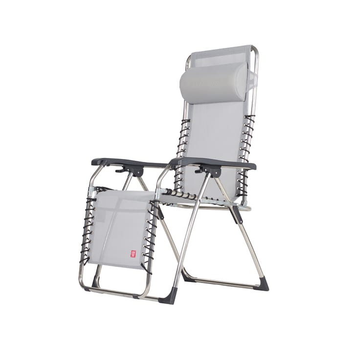 Chaise longue Movida - Textaline grey-support en aluminium - Fiam