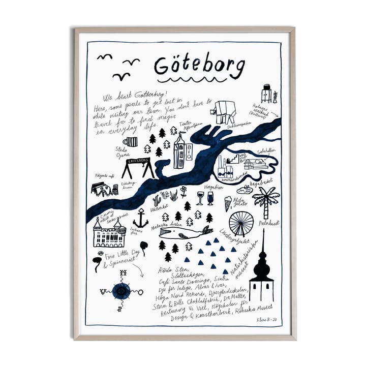 Poster Göteborg - 50x70 cm - Fine Little Day