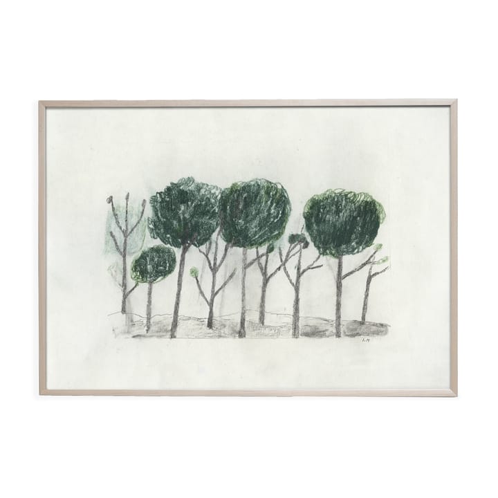 Poster Trees 50x70 cm - Noir- off white - Fine Little Day