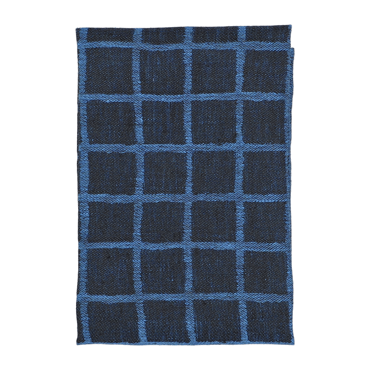 Torchon  en jacquard Rutig 47x70 cm - Blue-black - Fine Little Day
