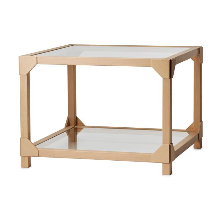 Table Basse Bleck 75x75 cm verre - Hêtre-naturel - Gärsnäs
