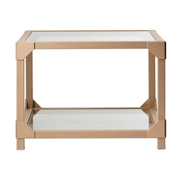 Table Basse Bleck 75x75 cm verre - Hêtre-naturel - Gärsnäs