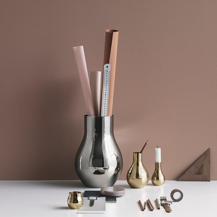 Vase Cafu acier inoxydable - moyen, 30 cm - Georg Jensen