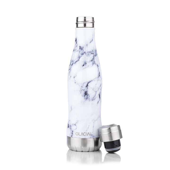 Bouteille pour eau Glacial 400 ml - White marble - Glacial