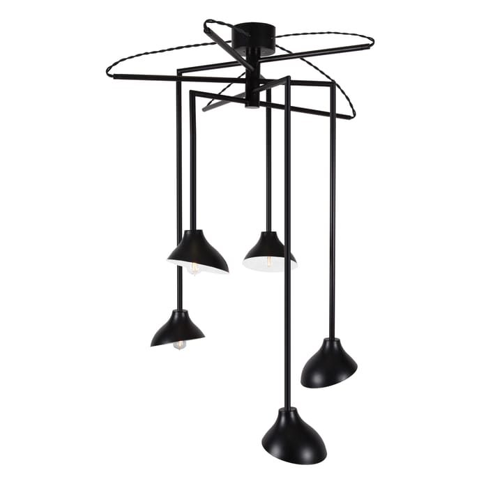 Lampe à suspension Shift 5 - noir - Globen Lighting