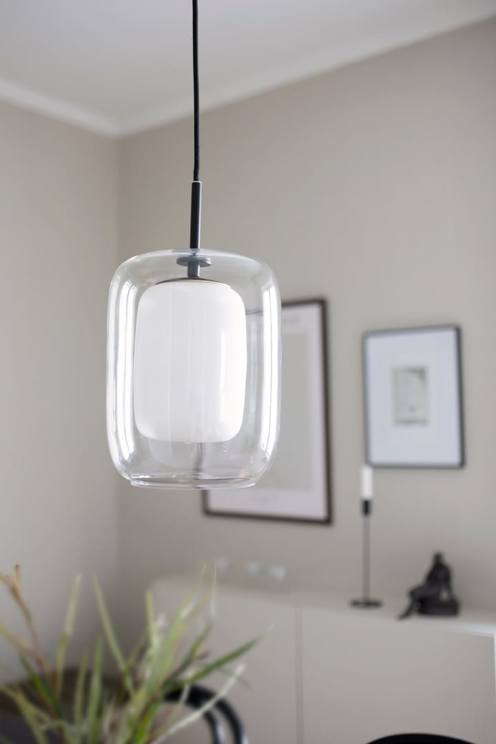 Suspension Cuboza Ø20 cm - Transparent-blanc - Globen Lighting