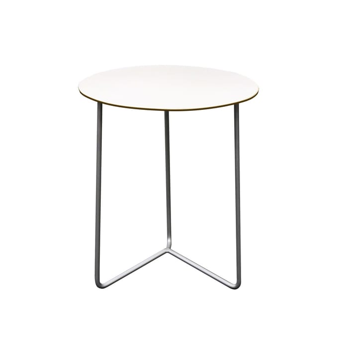 Table High Tech ø60 cm - Blanc-structure en acier avec galvanisation à chaud - Grythyttan Stålmöbler