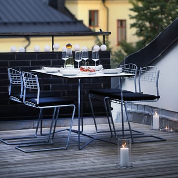 Table High Tech rectangulaire - Blanc-structure en acier avec galvanisation à chaud - Grythyttan Stålmöbler