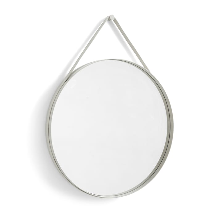 Miroir Strap Mirror Ø70 cm - Light grey - HAY