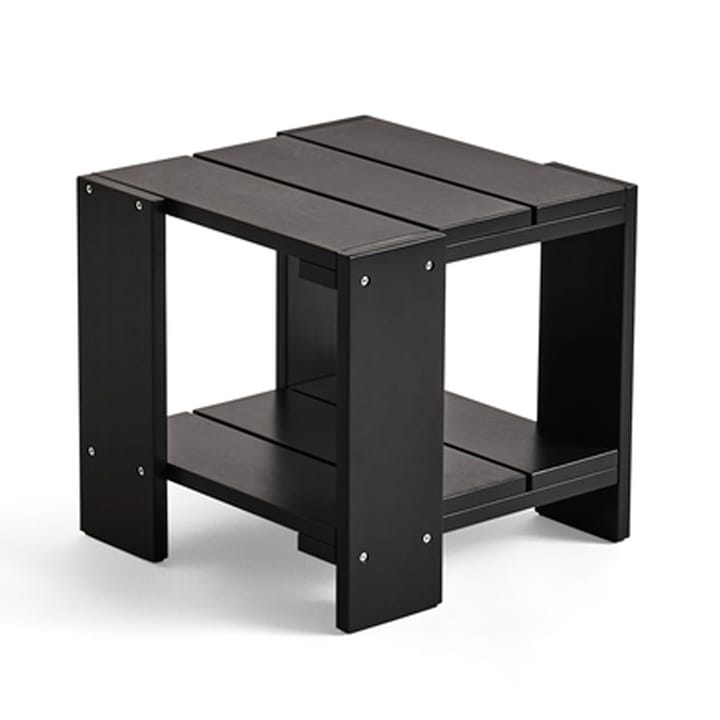 Table Crate Side Table 49,5x49,5x45 cm pin laqué - Black - HAY