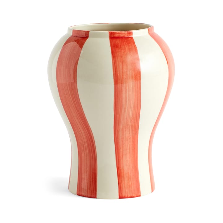 Vase S Sobremesa stripe 22 cm - Red - HAY