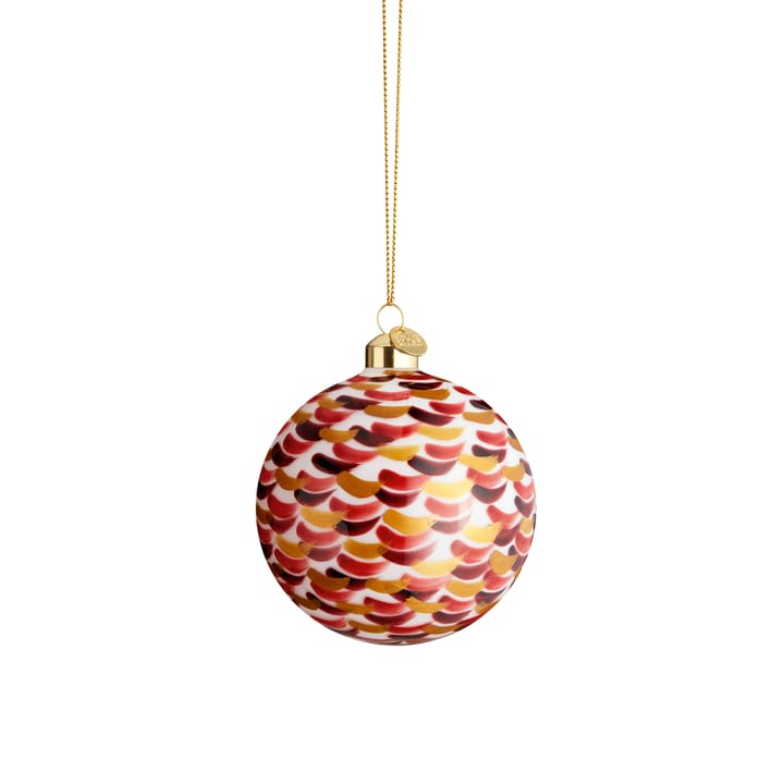 Boule de Noël Souvenir coup de pinceau Ø8 cm - Rouge - Holmegaard