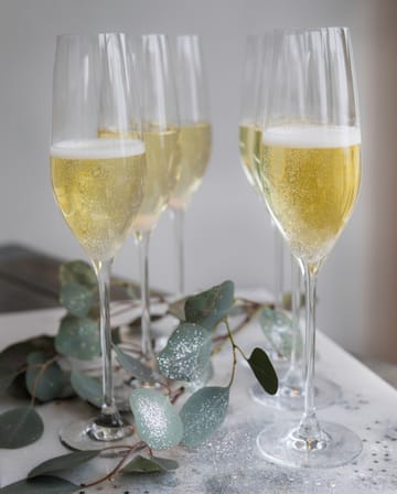 Verre à champagne Cabernet 29 cl, lot de 6  - Transparent - Holmegaard