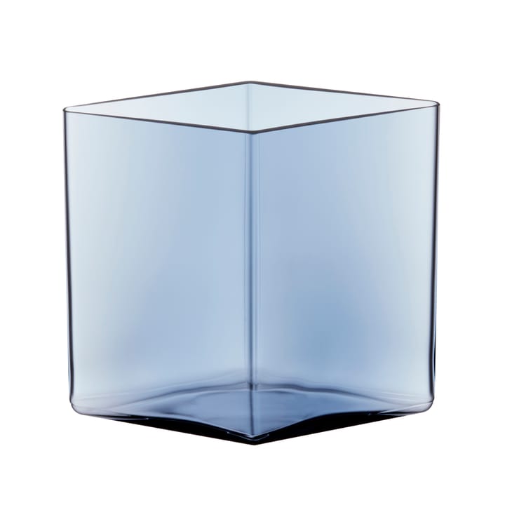 Vase Ruutu 20,5x18 cm - pluie (bleu) - Iittala