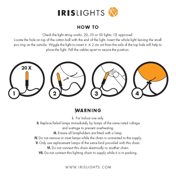 Iris lights moonlight - 20 balles - Irislights