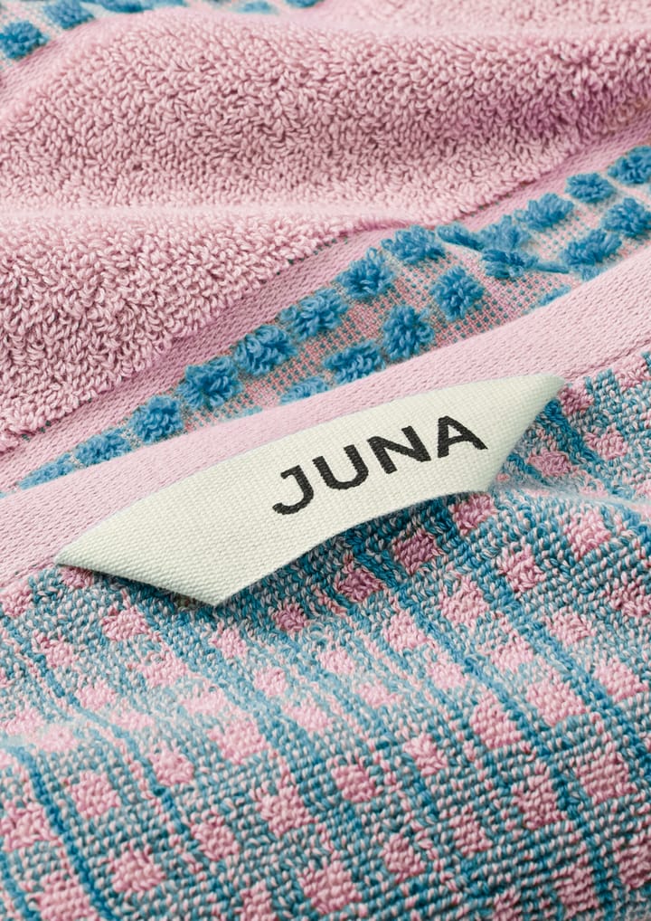 Serviette Check 50x100 cm - Soft pink-bleu - Juna